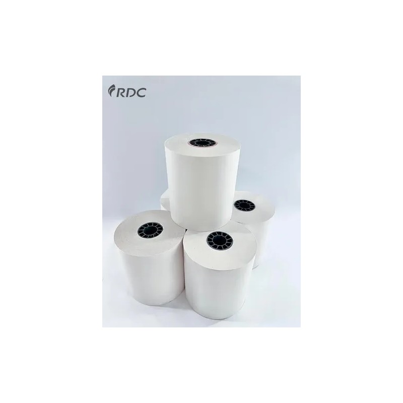 RDC 50 Rollos De Papel Térmico 80x70mm Negro Impresora 80mm