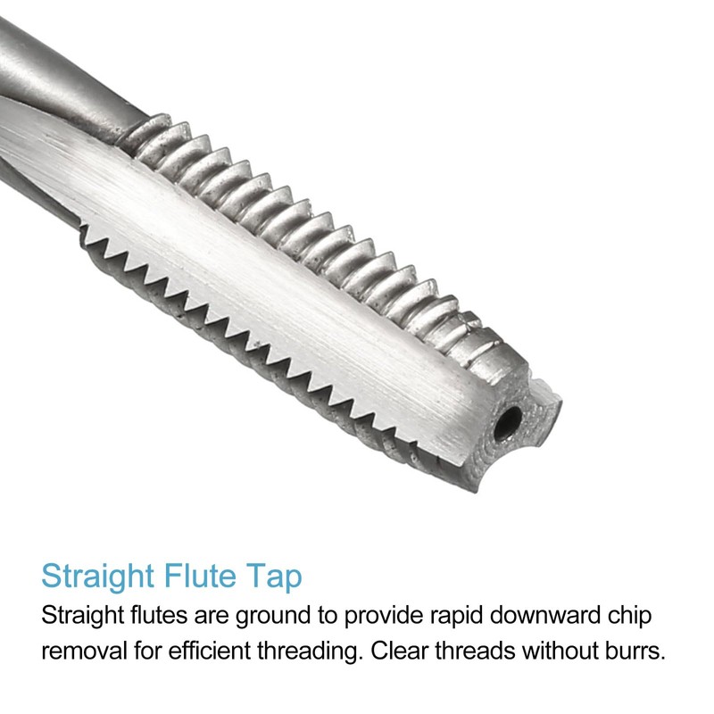 sourcing map 4pcs Metric Thread Taps M8 x 1.25 H2