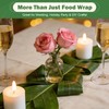 60 Pcs Fresh Vacuum Banana Leaves for Cooking, Bamboo Leaves