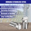 sourcing map Structural Pipe Connector Joint Pipe Clamps 180 Degree