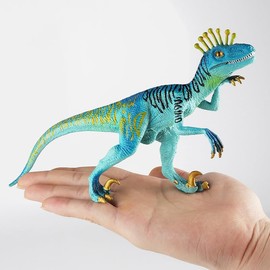 MAKFORT Dinosaurier Figur Spielzeug Jurassic Dinosaurier Figuren Eoraptor Blue,beweglichen Armen Spielzeug zum Sammeln, realistische Dinosaurier Modell Kunststoff Dinosaurier Spielzeug