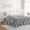 Excervent Solid Oversized Flannel Fleece Blanket (120x120 inches, Light Grey)
