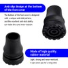 Abnaok 4-Pack Rubber Cane Tips 3/4 Inch Heavy Duty Walking