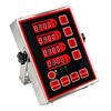 HUOYANSHE Commercial Kitchen Timer, 4-Channel Rechargeable Digital LED Stainless Steel