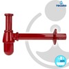 tecuro Professional Bottle Odour Trap Trap Extra Long Red (RAL
