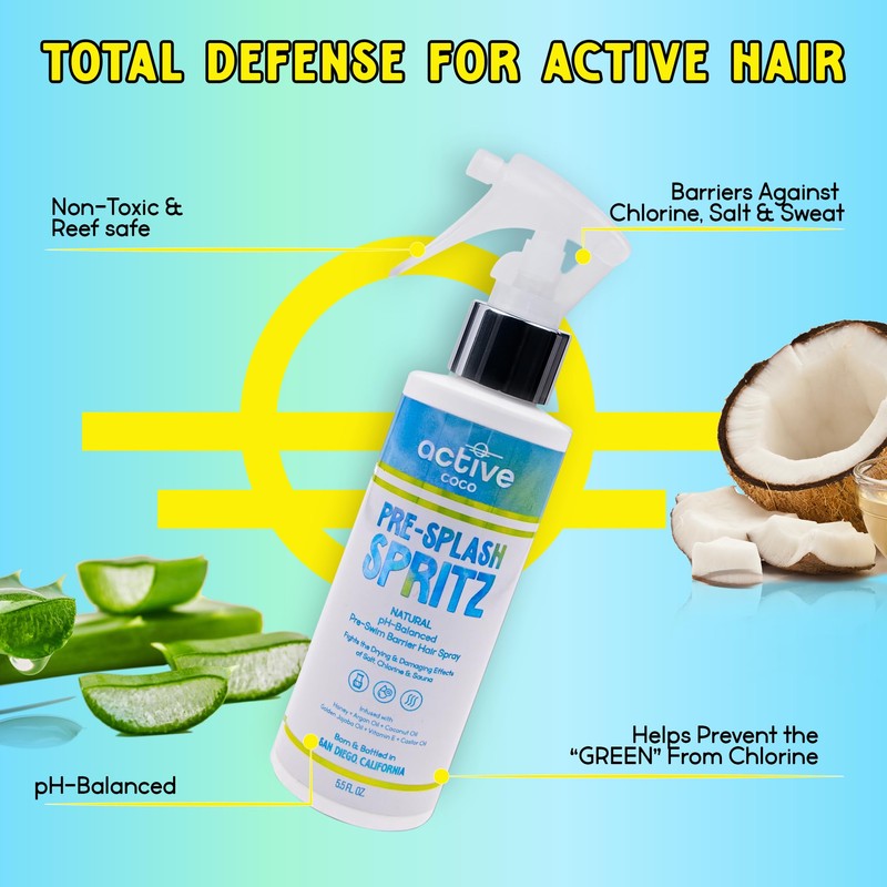 Pre-Swim Hair Protection Spray – Chlorine, Salt Water & Sauna