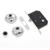 Sliding Door Bathroom Mortice Lock - Polished Chrome