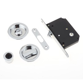 Sliding Door Bathroom Mortice Lock - Polished Chrome