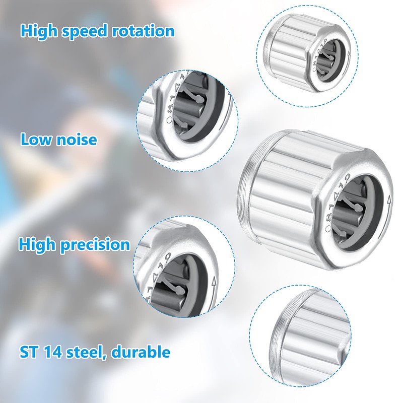 4 Pieces Needle Roller Bearings, One Way Bearing, 8mm Needle