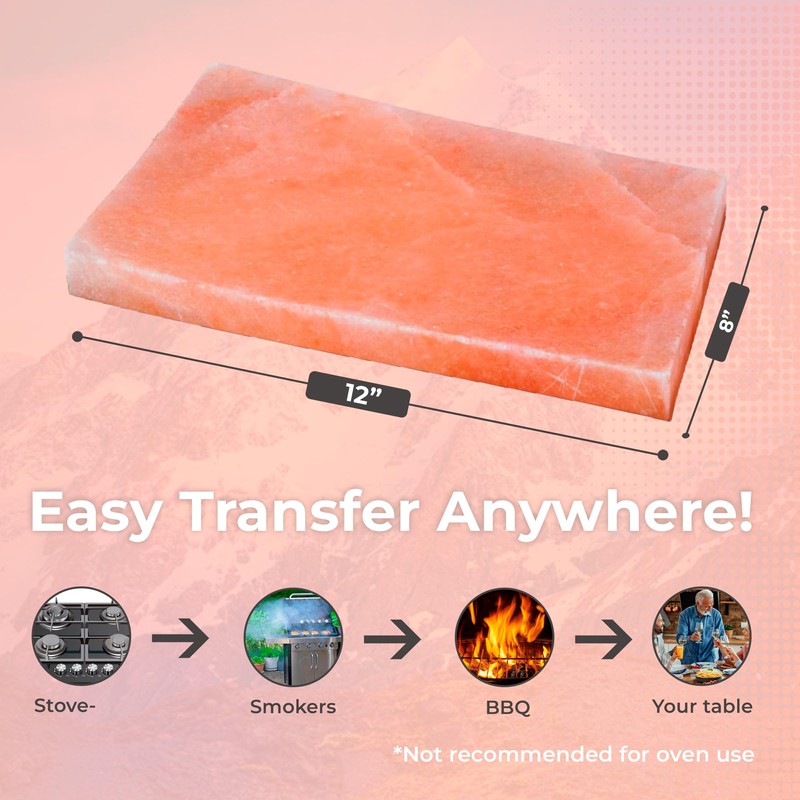 FOCUS NUTRITION Pink Himalayan Salt Block - Salt Stone For