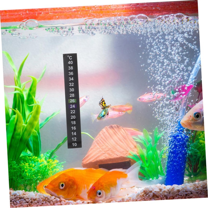 GLEAVI Aquarium Temperature Stickers 6 Pack 10℃ to 40℃ Range