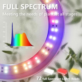 Aurevita Plant Lamp, 160 cm Plant Lamp LED Full Spectrum, Height-Adjustable Grow Light Lamp with Timer 3/9/12 Hours, 9 Dimmable Brightnesses Plant Light, Ideal for Small Large Plants (2 Pacl)