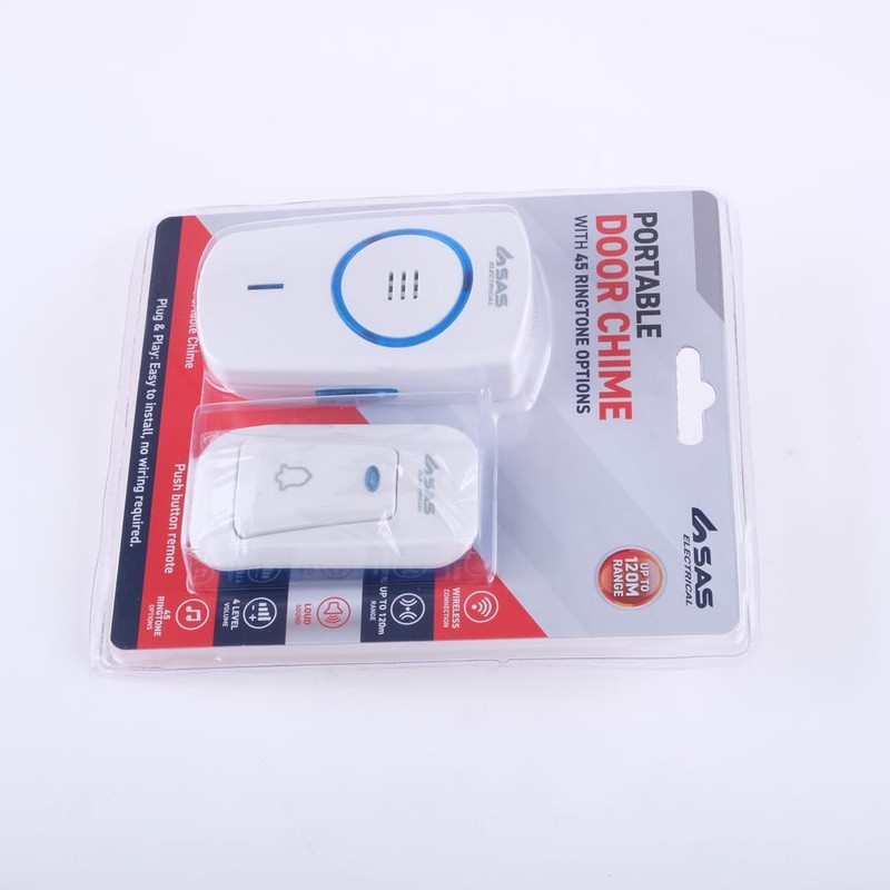 SAS Electrical 240V Wireless Doorbell with Receiver