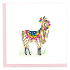 Quilling Card 3D Greeting Cards (Llama)