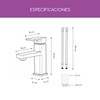 Grifo Monocomando para Lavabo de Baño Línea Akashi – Mezcladora
