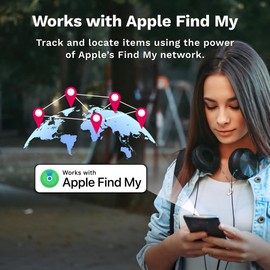 LINKSTYLE NIJITAG Air Tracker Tag Item Finders with Apple Find My (iOS Only) with Unlimited Range, Item Locator - Luggage, Key, Wallet, Bluetooth, Waterproof, Replaceable Battery, Charcoal Gray, 2Pack