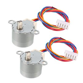 uxcell 2PCS 24BYJ48 DC 12V Reduction Stepper Motor Micro Reducer Stepping Motor 4-Phase 5-Wire