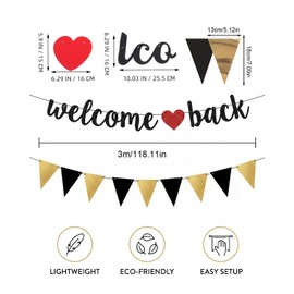YIPFEN 1 pezzo Home Banner,Striscione,Addobbi per Famiglia,per amici,parenti,bambino,ritorno,celebrazioni familiari,inaugurazione,scuola,stagione e festa,welcome home,bentornata