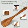 Onader Wooden Spoons for Cooking, 6Pcs Kitchen Utensils for Non-Stick