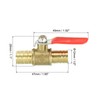 QUARKZMAN 1/2 Inch Mini Ball Valve Brass Shut-off Valve Switch