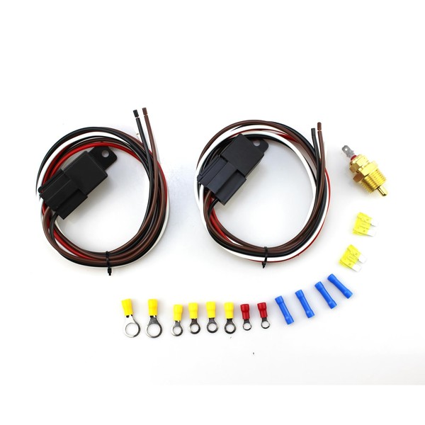 FORLETOR Dual Electric Fan Relay Kit 40 AMP Automotive Relay