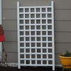 DuraTrel Country Garden Vinyl Trellis, Outdoor Plant Support Frame, White,