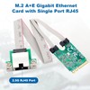 M.2 2.5G Gigabit LAN Ethernet Card, M.2 Key A+E 2.5