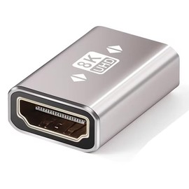 HDMI Coupler 8K, HDMI Female to Female Connector, HDMI 2.1 Extension Adapter, Support 8K@60Hz, Compatiable with HDTV Roku TV, Monitors, Laptop, Projector, ARC for Laptop