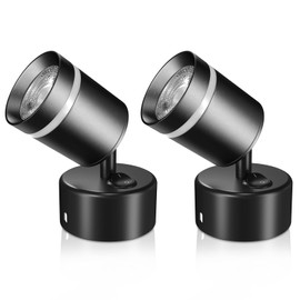 Bonlux 12 V LED Spot Motorhome with Switch 5 W, 12 V LED Reading Lamp Motorhome RV LED Reading Light Motorhome 12 V Warm White 3000 K for Boat, Caravan, Motorhome, Yacht, Van, Camper, Caravan, Pack of