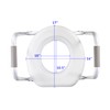 PCP Raised Toilet Seat and Safety Frame, Pre-Assembled Tool Free,