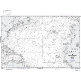 Paradise Cay Publications NGA Chart 120: North Atlantic Ocean Southern Sheet (Traditional Paper) 38.5 x 52
