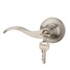 HENYIN Door Lever Handle Lock for Entrance, Passage and Bathroom