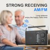 LEOTEC Portable AM FM Radio with Best Reception,Battery Operated or