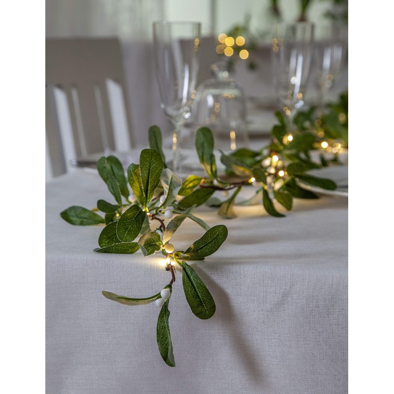 Star LED mistletoe garland