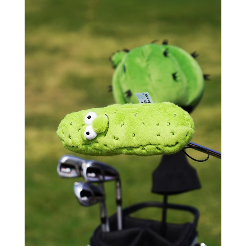 Big Teeth Golf Pickle Putter Cover, Soft Blade Putter Cover,