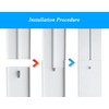 Portable Air Conditioner Window Seal Kit with Coupler,Adjustable Vertical/Horizontal Sliding