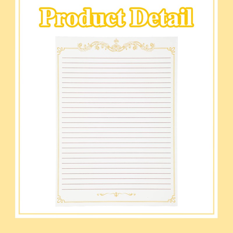 Eersida 150 Sheets Vintage Stationery Paper and Envelopes Letter Set