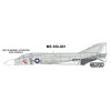 MILSPEC DECAL, MS 350-001, 1/350 SCALE, F-4 PHANTOM DATA STENCILS,