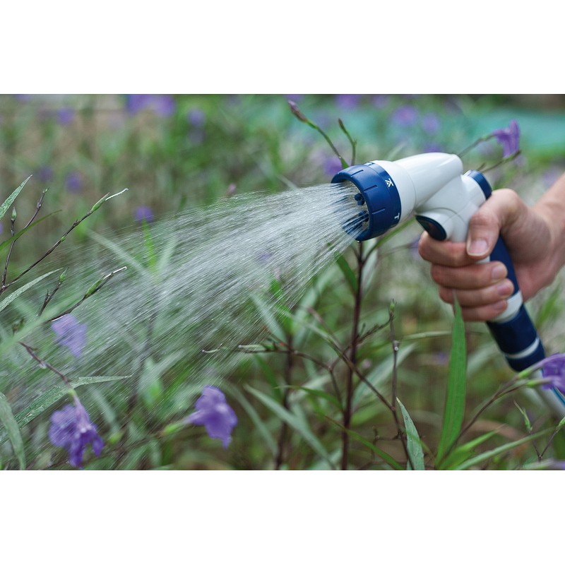 One-Touch Blue White Hose Irrigation Gun with Standard Connection, 2