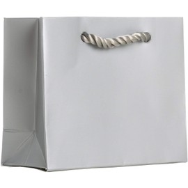 JILLSON & ROBERTS 6-Count Hanukkah Gift Bags Available in 5 Different Assortments, Tiny Tote, Matte Silver/Gold/Royal/White with Coordinating Tissue