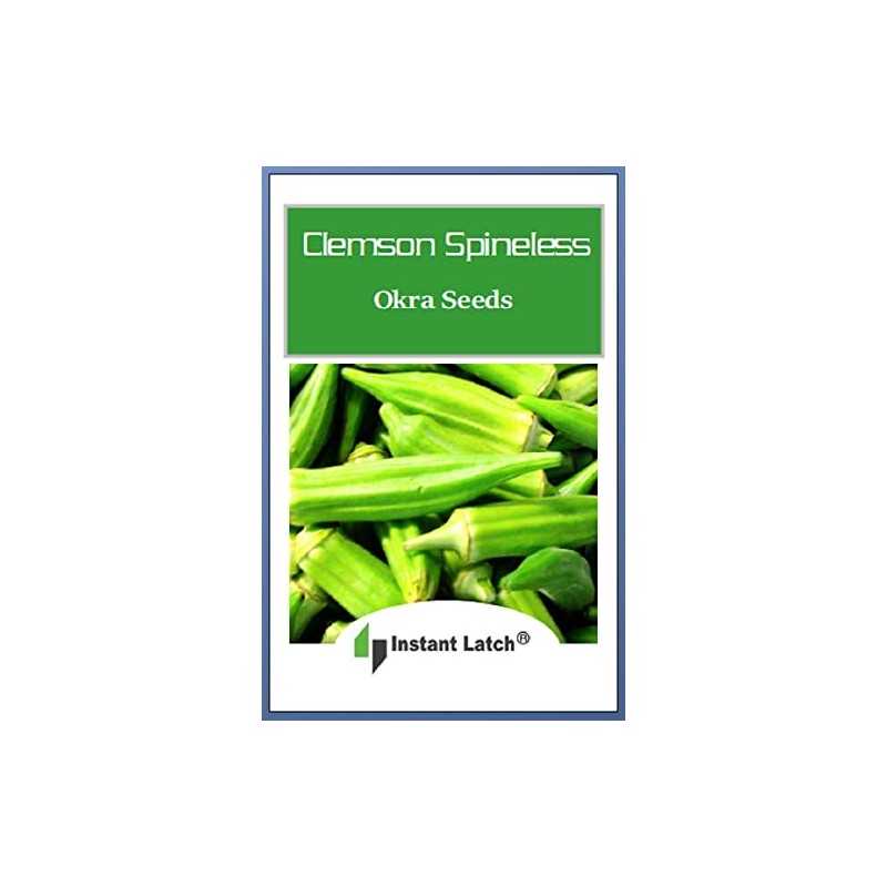 100 Clemson Spineless Okra Seeds for Planting Non GMO Heirloom