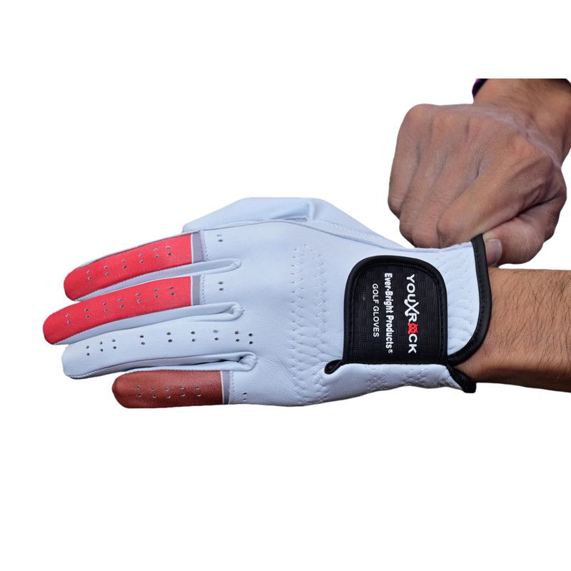 Ever-Bright Men's Golf Gloves OptiColors Premium Leather Golf Gloves .…