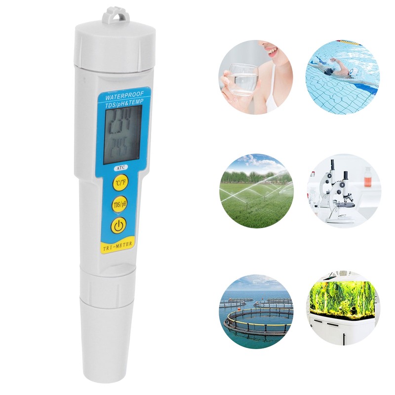 PH-986 3 in 1 Water Quality Tester PH/TDS/TEMP Test Pen