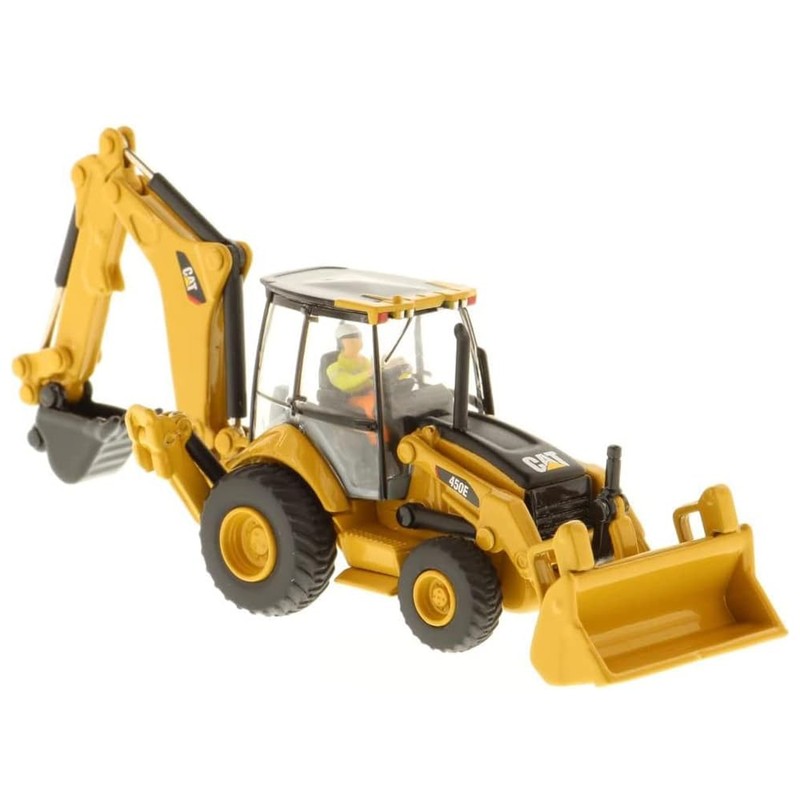 Diecast Masters 1/87 Caterpillar 450E Backhoe Loader- High Line Series