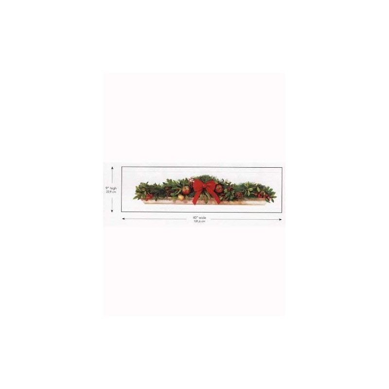 RoomMates Children's Repositionable Wall Stickers – Holiday Swag