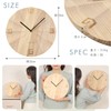 Elmar Port Wooden Wall Clock Wall Clock (No Numbers)