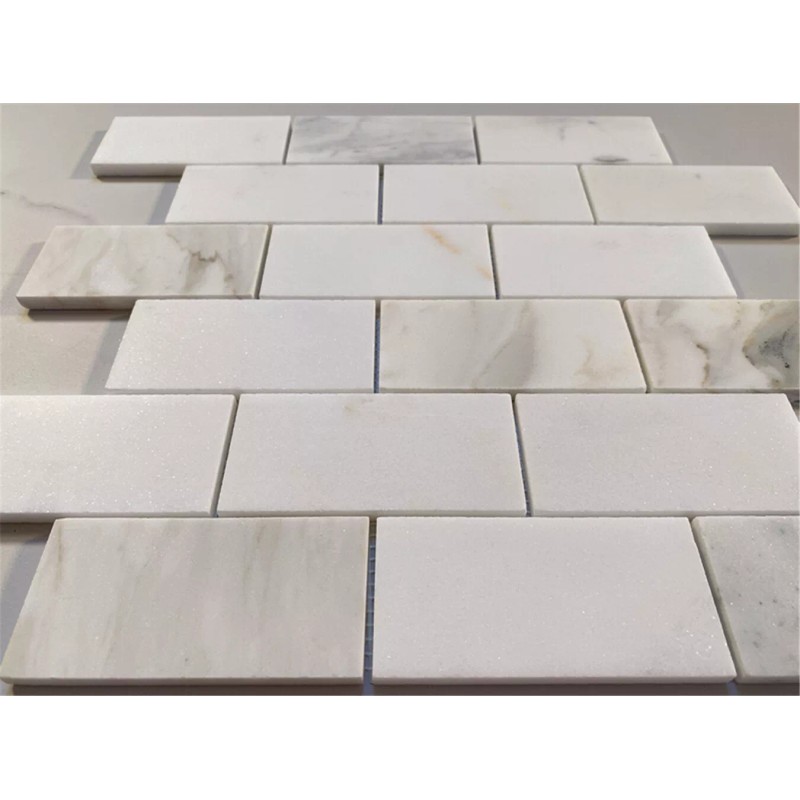 Stone Center Online G64XH Calacatta Gold Calcutta Marble 2x4 Brick