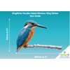 4 x Kingfisher Bird Window Stickers for Glass - Double