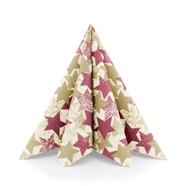 Mank GmbH Airlaid Napkins 40 x 40 cm, Premium Disposable Napkin, Fabric-Like and Absorbent, Perfect for Christmas Parties & Advent Parties, Christmas Napkins, Pack of 50
