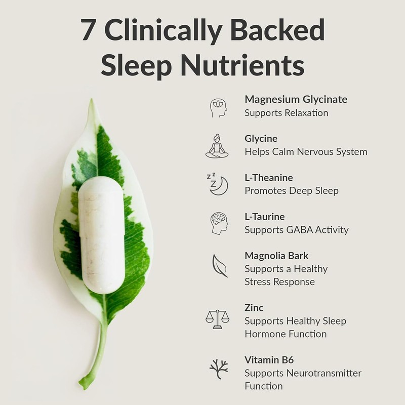 BIOptimizers Sleep Breakthrough Capsules - Natural Support Supplement | Calming